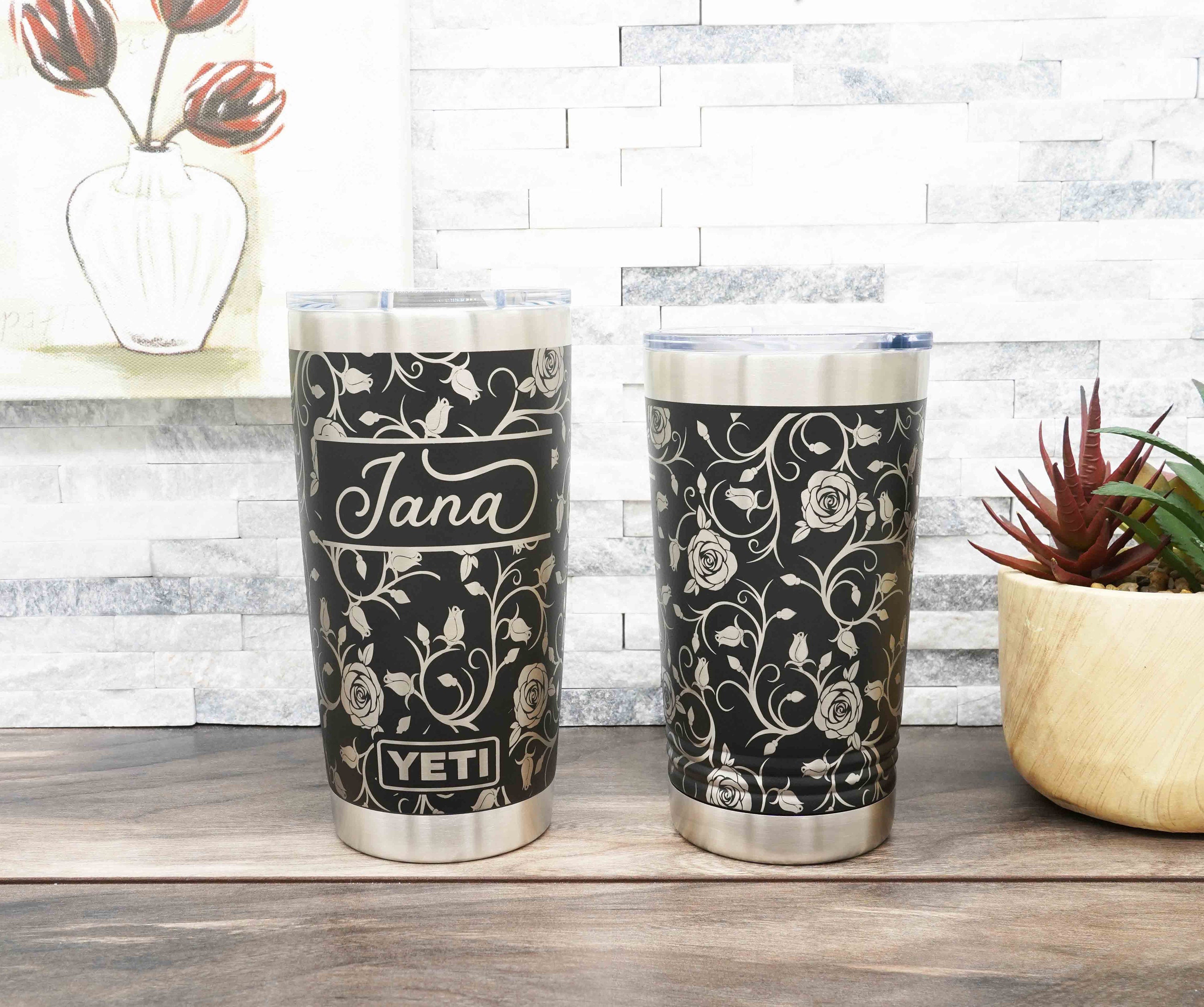 NEW ORLEANS SAINTS YETI Laser Engraved Tumblers, Can Colsters and Chug  Bottles
