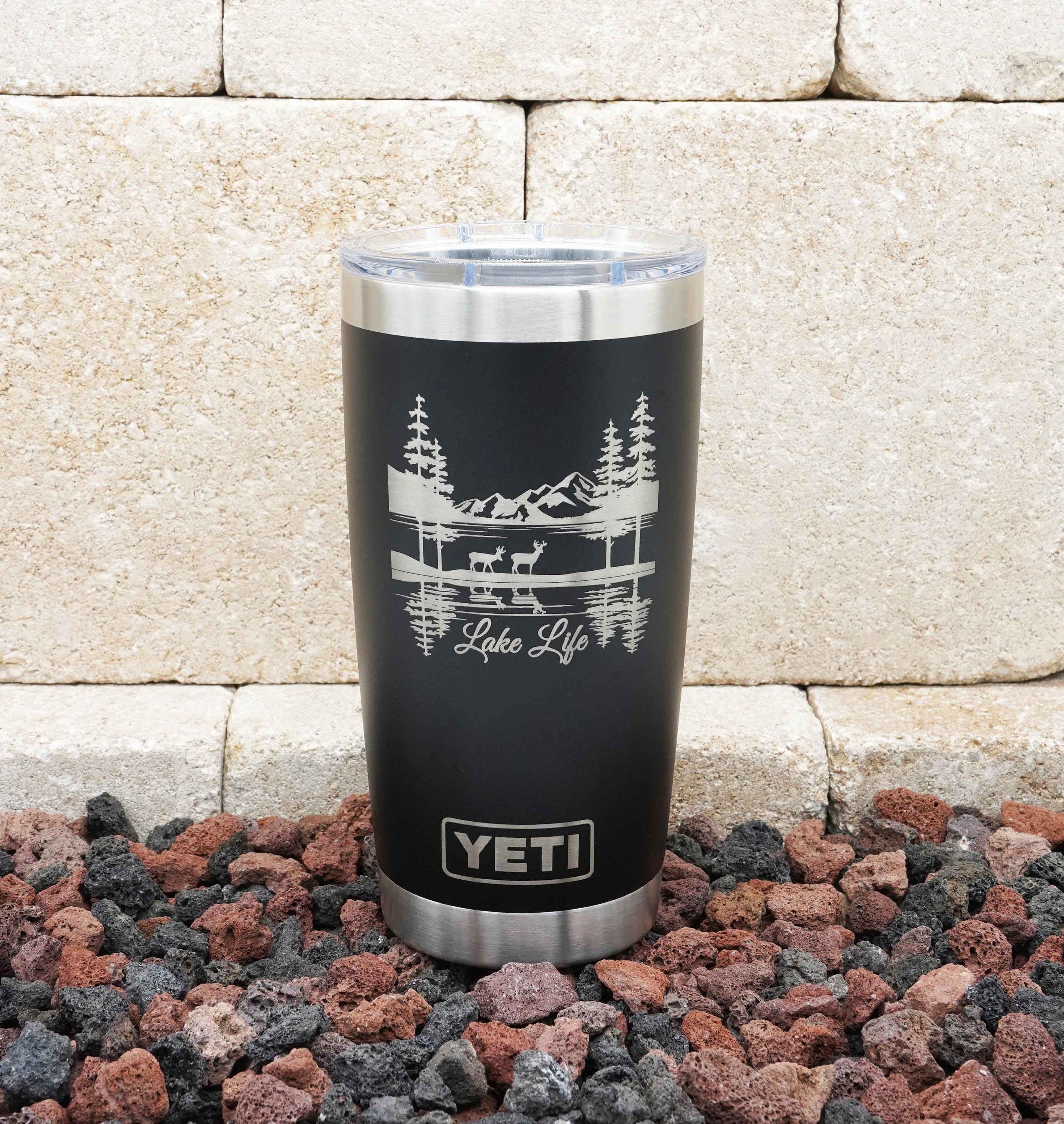 Laser Engraved YETI® or Polar Camel Tumbler Personalized with Name