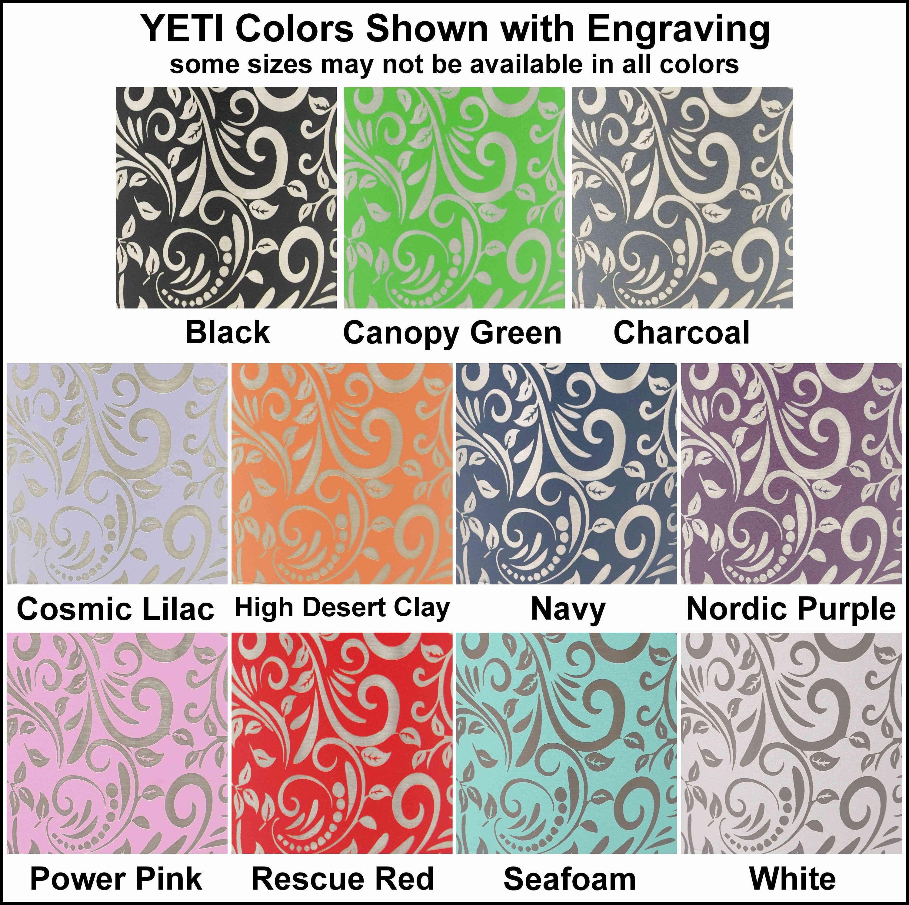 Laser Engraved YETI® or Polar Camel Water Bottle with Hibiscus Flower  Wrap-Around Design