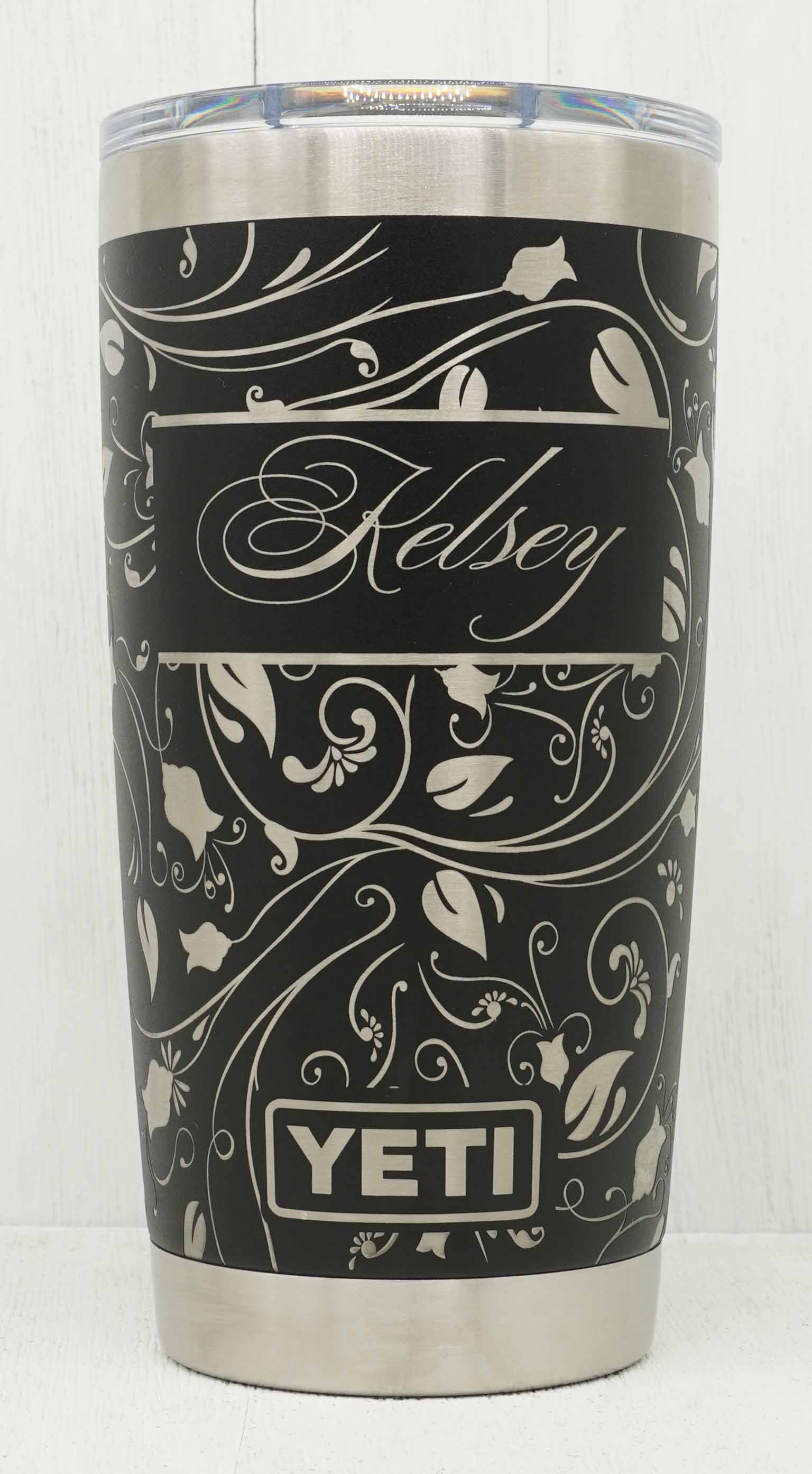 Laser Engraved Authentic YETI Rambler - SOCIAL DISTANCING QUEEN