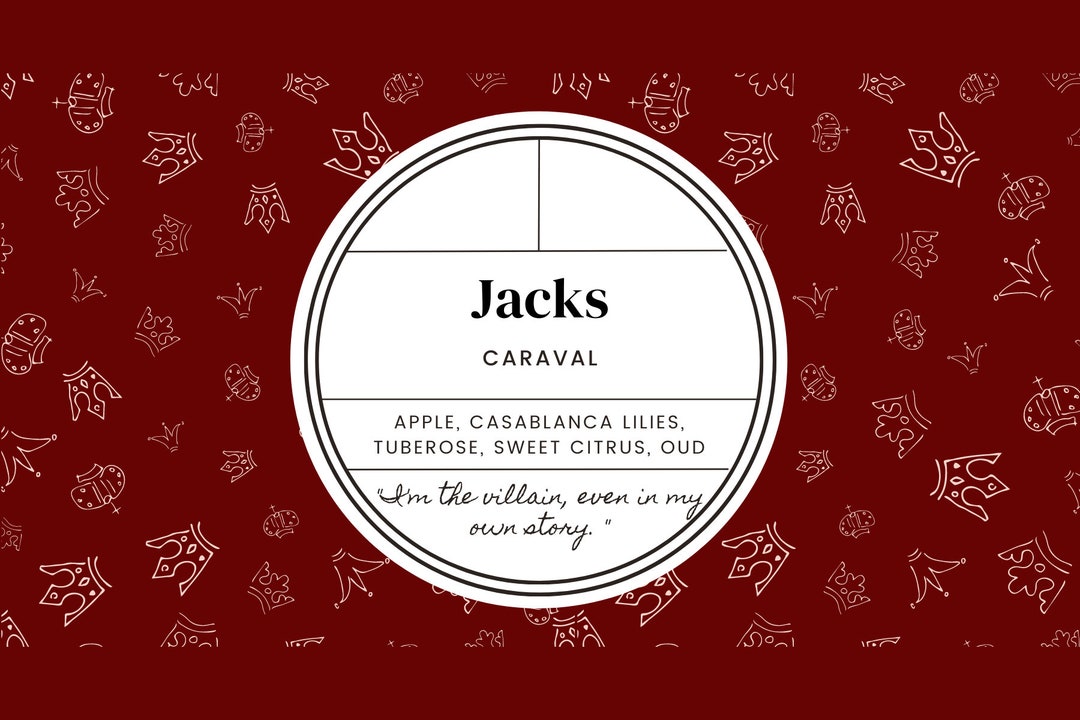 JACKS CANDLE Caraval Inspired Once Upon A Broken Heart Legendary Finale Dark Academia Scented