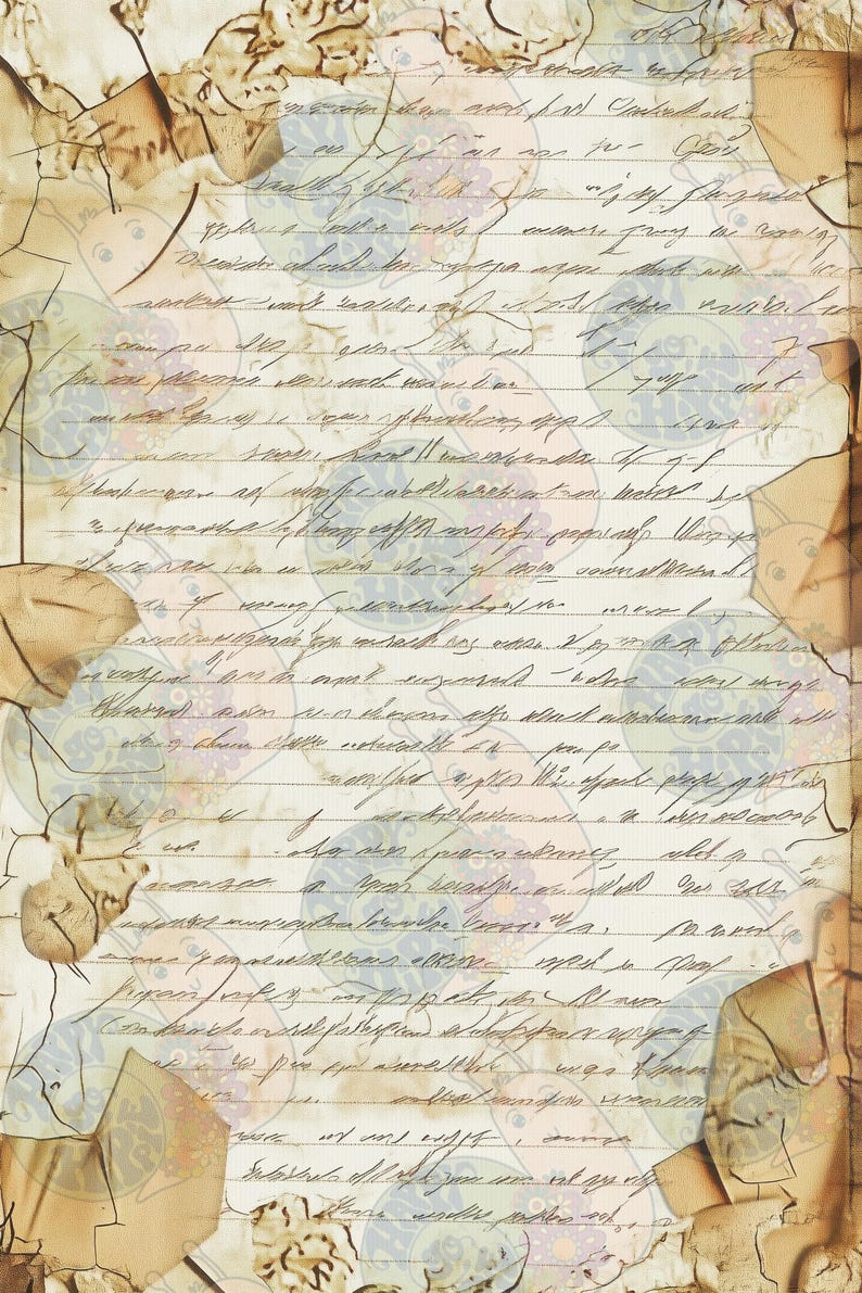 Antique Script Junk Journal Digital Papers (51 Images) - Etsy