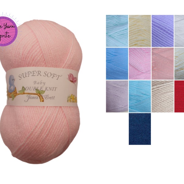 James C Brett Super Soft Baby DK 100g Yarn/Wool for Knitting & Crochet