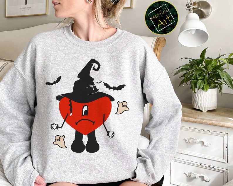 Bad Bunny Halloween Sweatshirt Un Verano Sin Ti Bad Bunny - Etsy UK