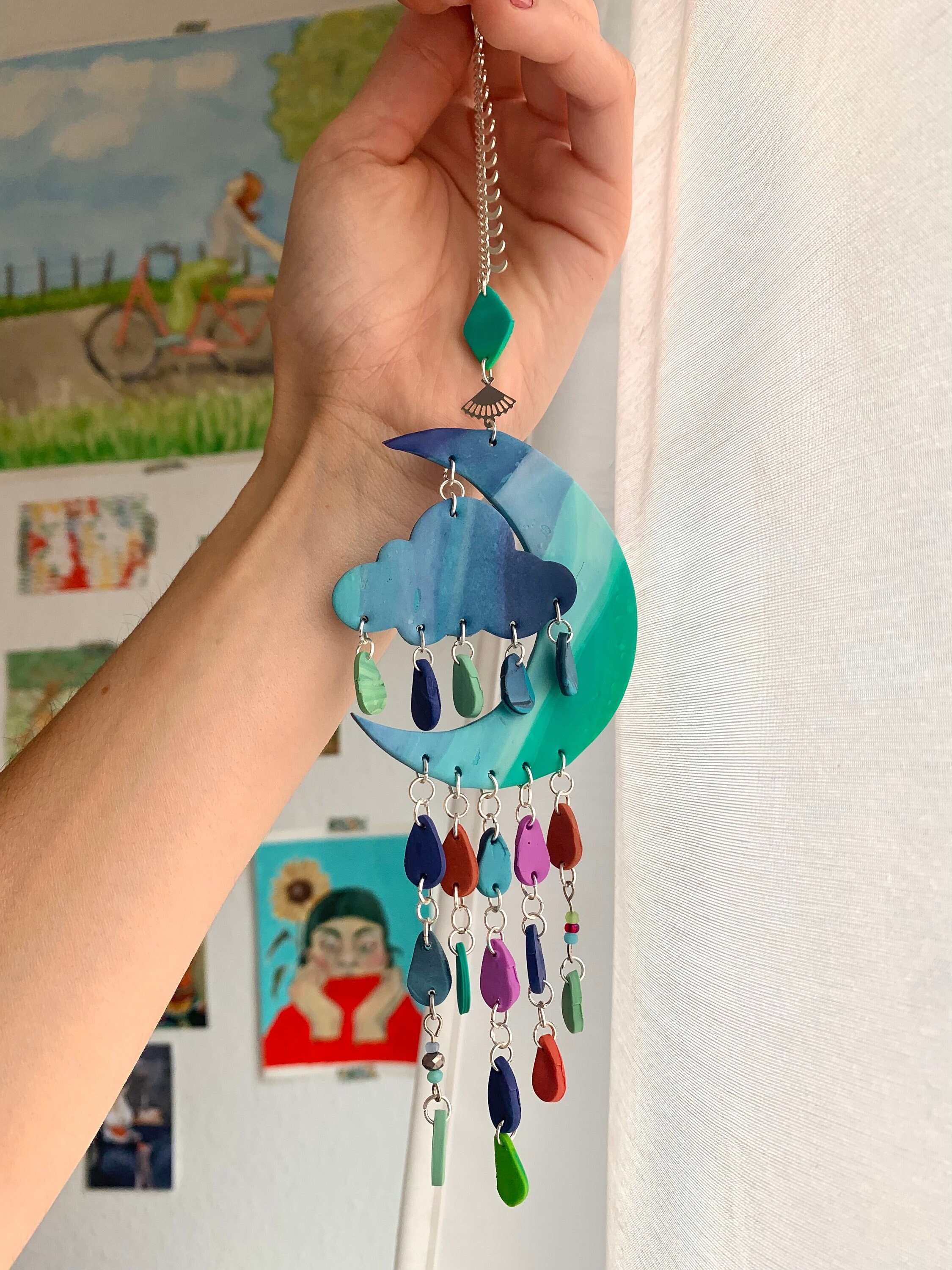 Pendentif Mural Lune
