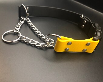 Chain Martingale Adjustable Biothane Collar w/ Buckle