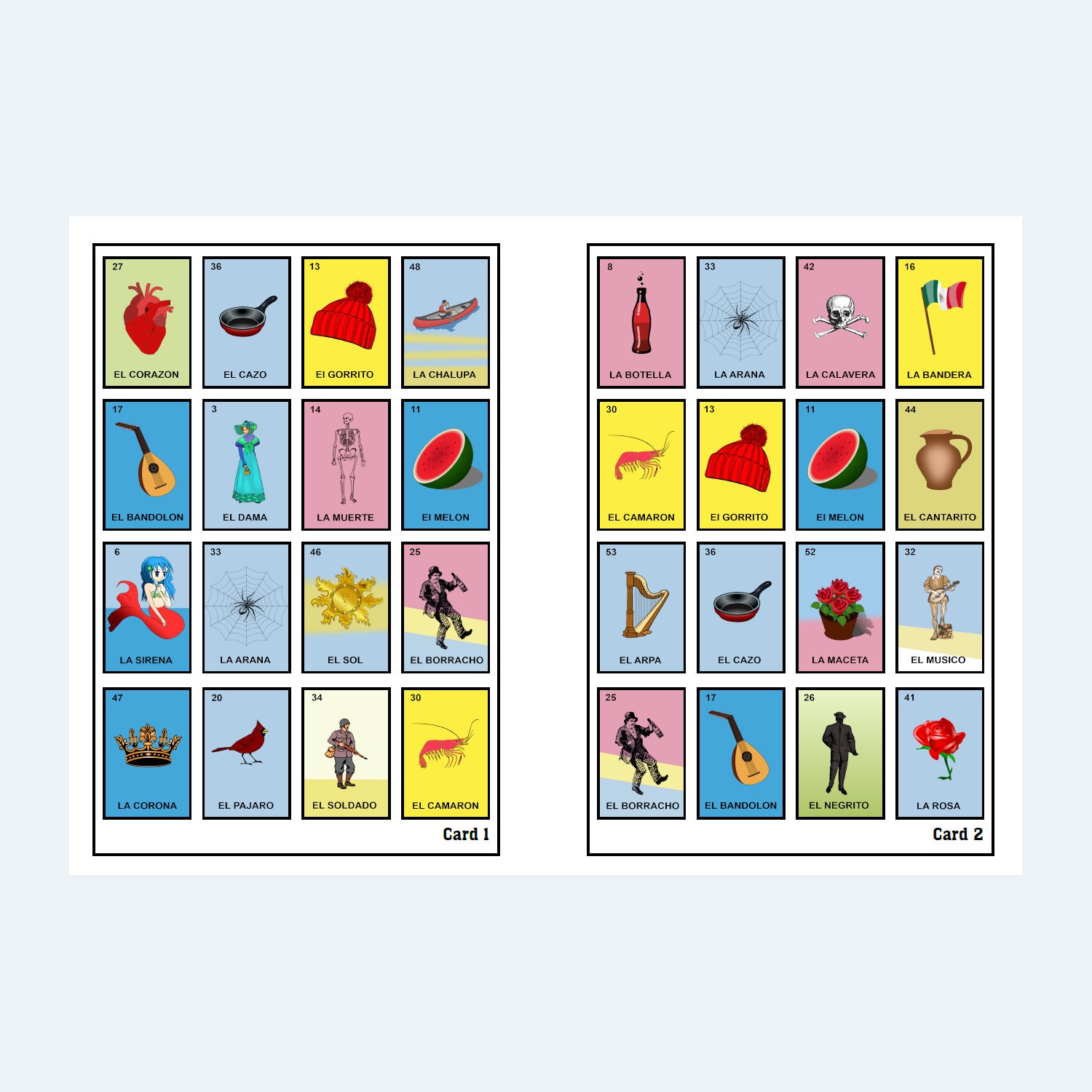 Loteria Cards Printable Loteria - Il Fullxfull.6025055726 Lqse