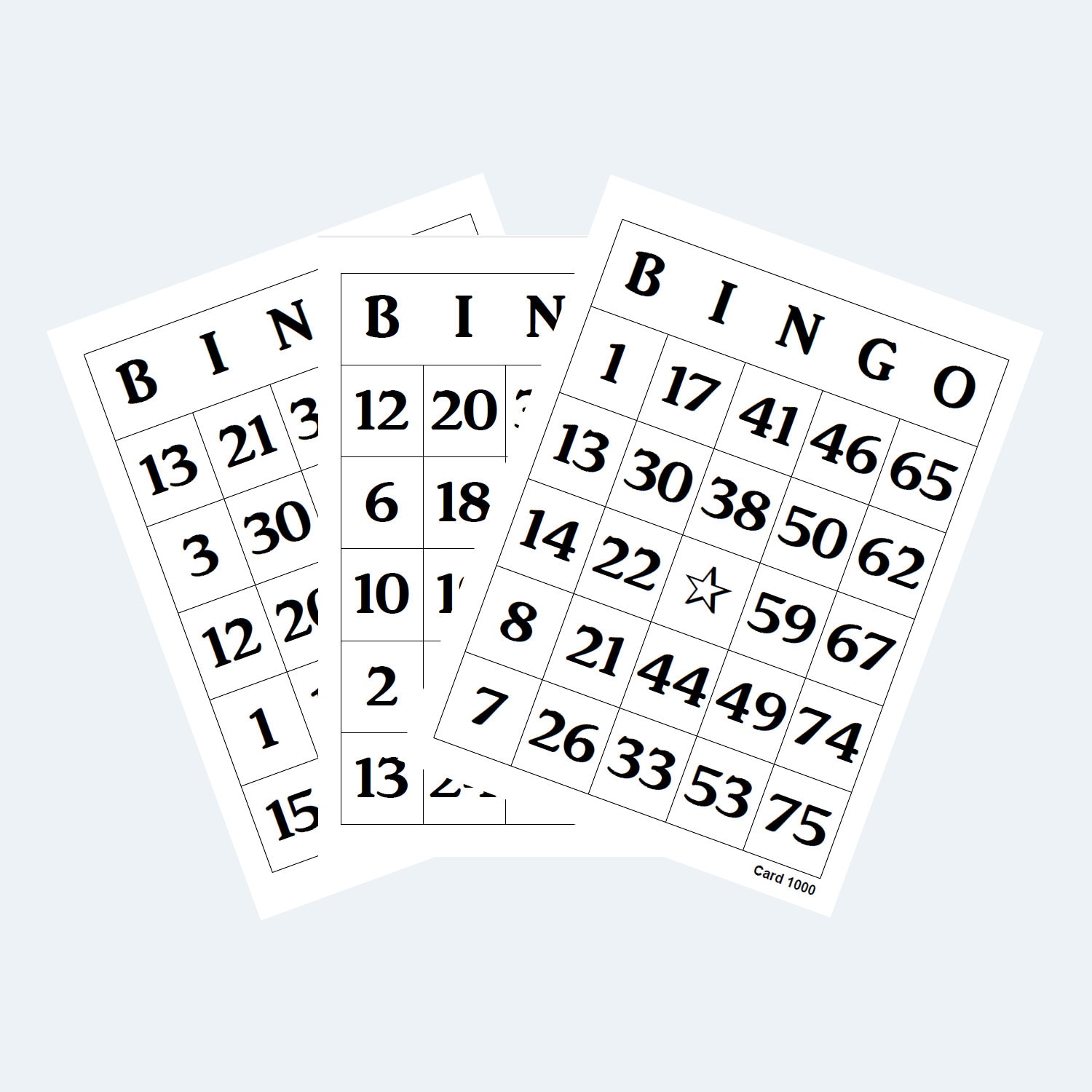 Bingo Cards Printable 4 per Page - Etsy