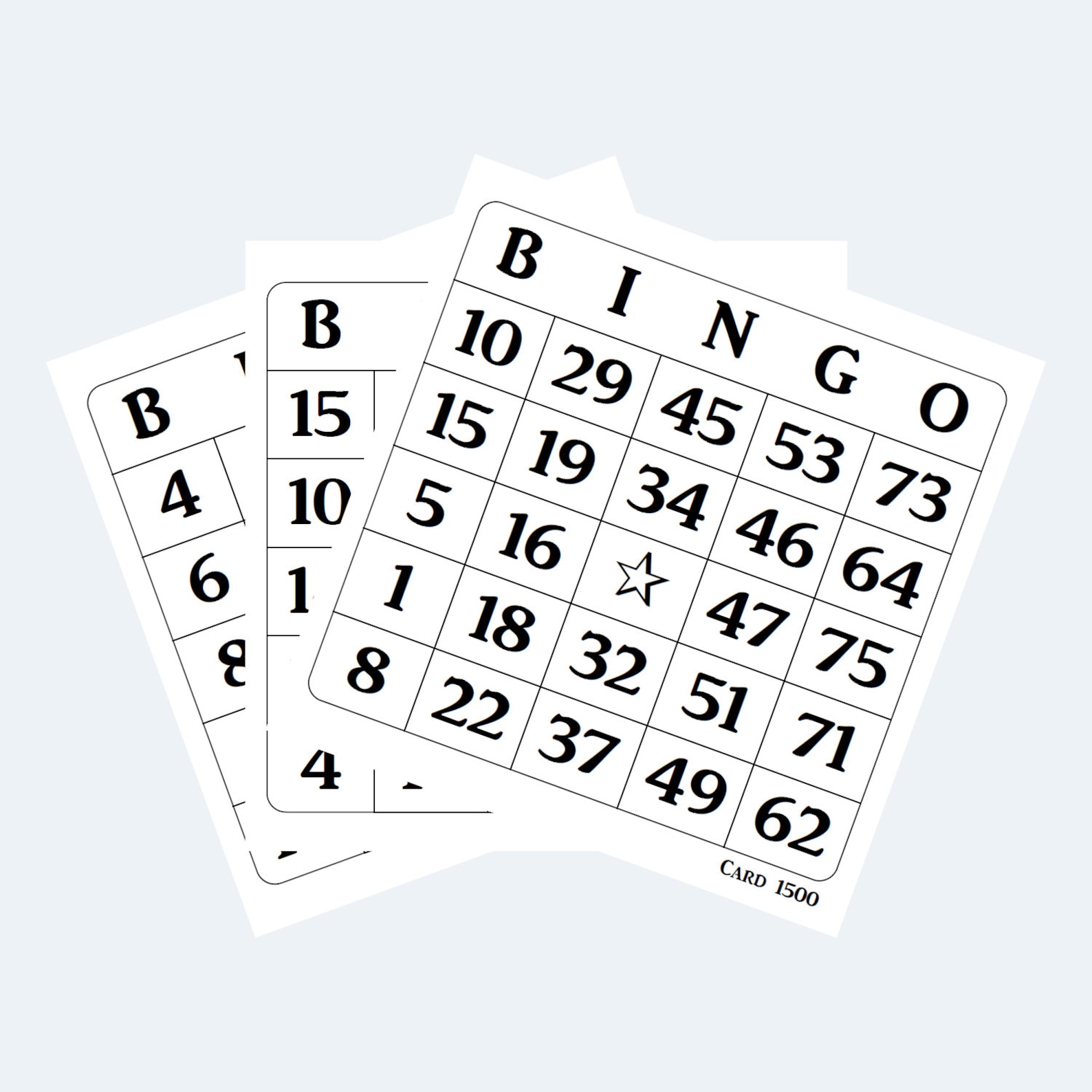 Printable Bingo Cards 6 per Page Etsy