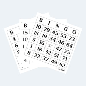 Printable Bingo Cards - 6 per Page - Instant Download - Etsy