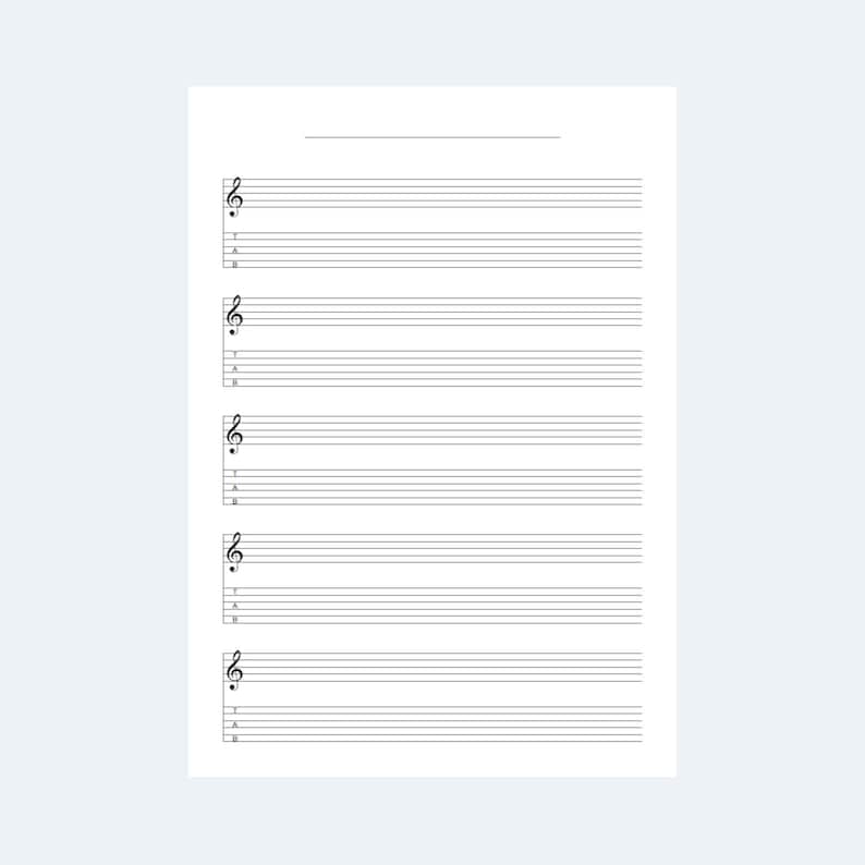 Music Sheets, Printable Blank Music Sheets, 5 Sheets Included Piano ...