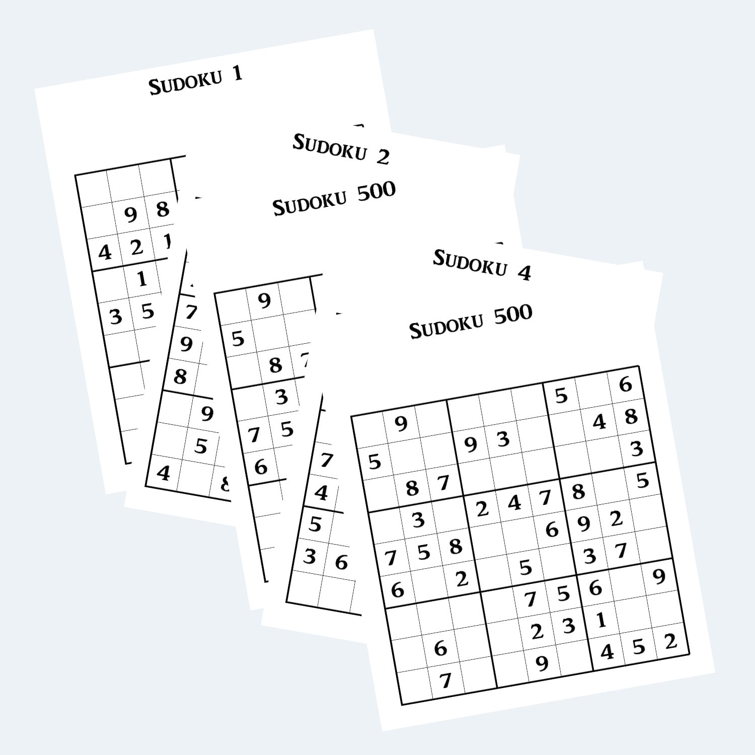 Sudoku Puzzles Large Jumbo Printable Puzzles One Per page Etsy sudoku-puzzles-large-jumbo-printable-puzzles-one-per-page-etsy