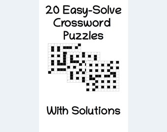 20 Printable Easy-Solve Crossword Puzzles - Downloadable Printable Crossword Puzzles