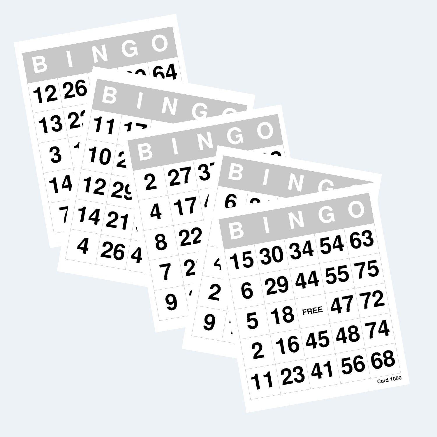 Bingo Cards Printable Bingo Cards 2 per Page 500 Pages / Etsy Australia