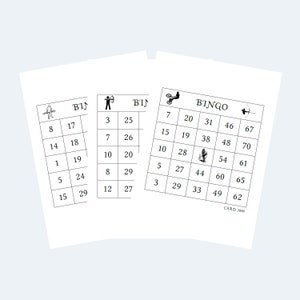 Carte bingo stampabili a tema sportivo - 2 per pagina