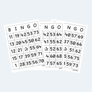 Bingo Cards - Printable Bingo Cards – 4 Per Page