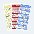 Printable Colour UK Style 1-90 Bingo Ticket Cards, 2 Per Page