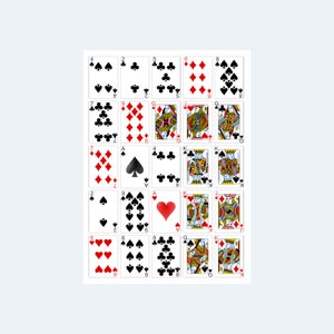 ポーカー ゲーム ビンゴ カード – 印刷可能なポーカー ビンゴ カード 1000 枚 – デジタル ダウンロード