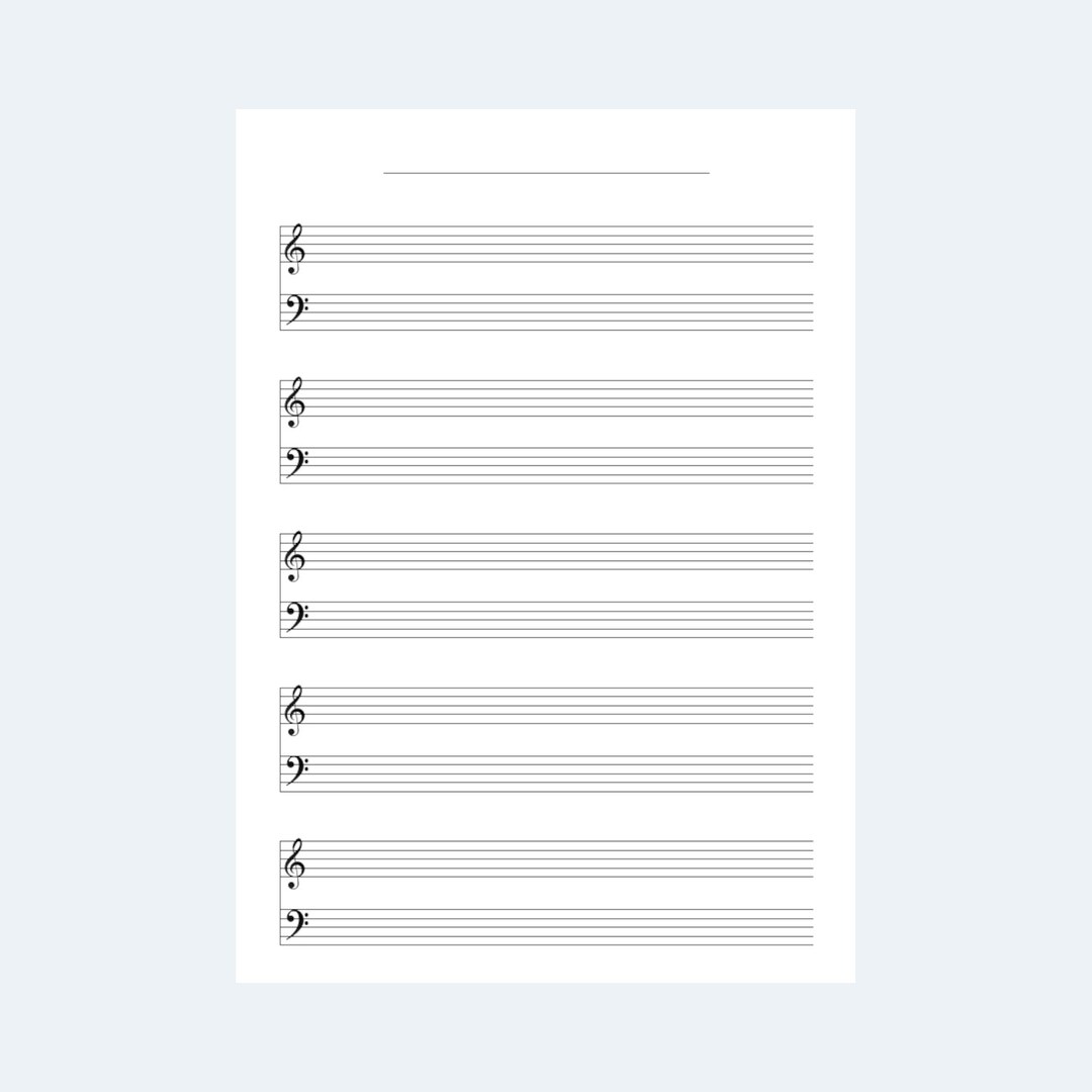 Music Sheets Printable Blank Music - Il 1080xN.5438767746 6f10