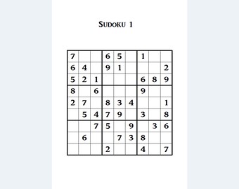 sudoku large print one per page 500 pages 500 puzzles etsy