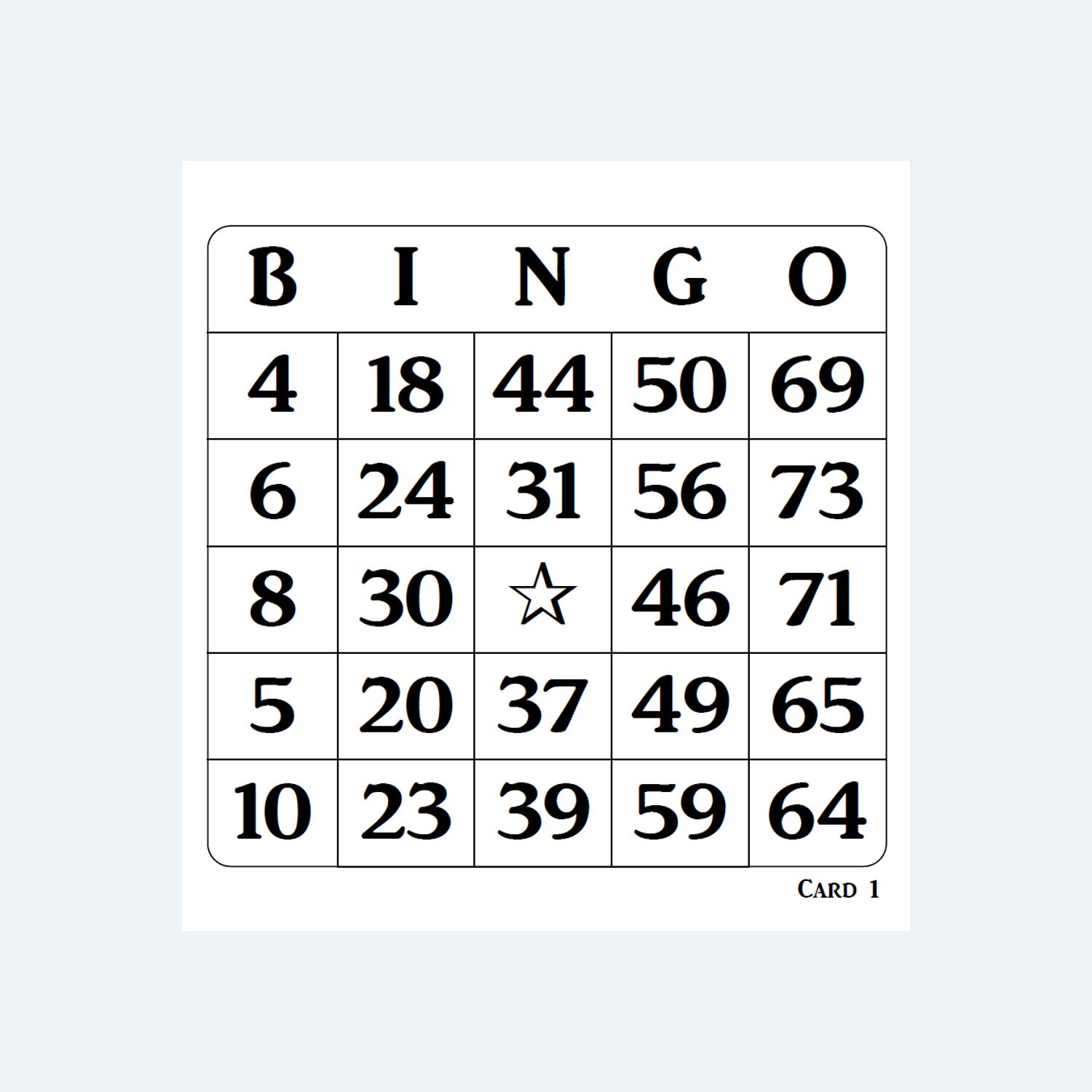 Printable Bingo Cards - 6 per Page - Instant Download - Etsy