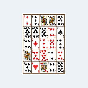 ポーカー ゲーム ビンゴ カード – 印刷可能なポーカー ビンゴ カード 1000 枚 – デジタル ダウンロード