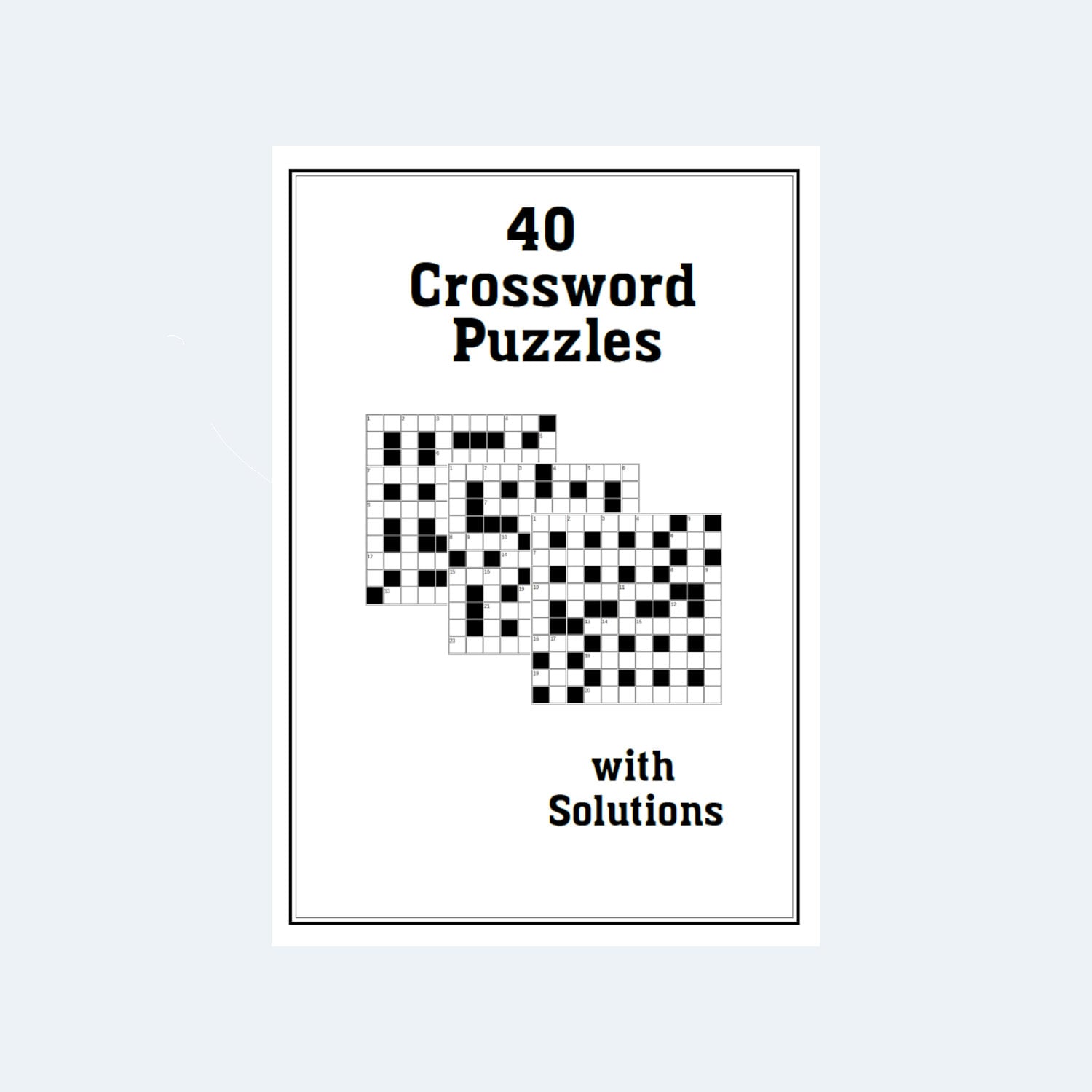 40 Printable Crossword Puzzles With Solutions Downloadable Printable 40 Printable Crossword Puzzles With Solutions Downloadable Printable
