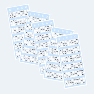 Bingo Cards – Printable UK Style 1 to 90 Bingo Cards – Downloadable ...