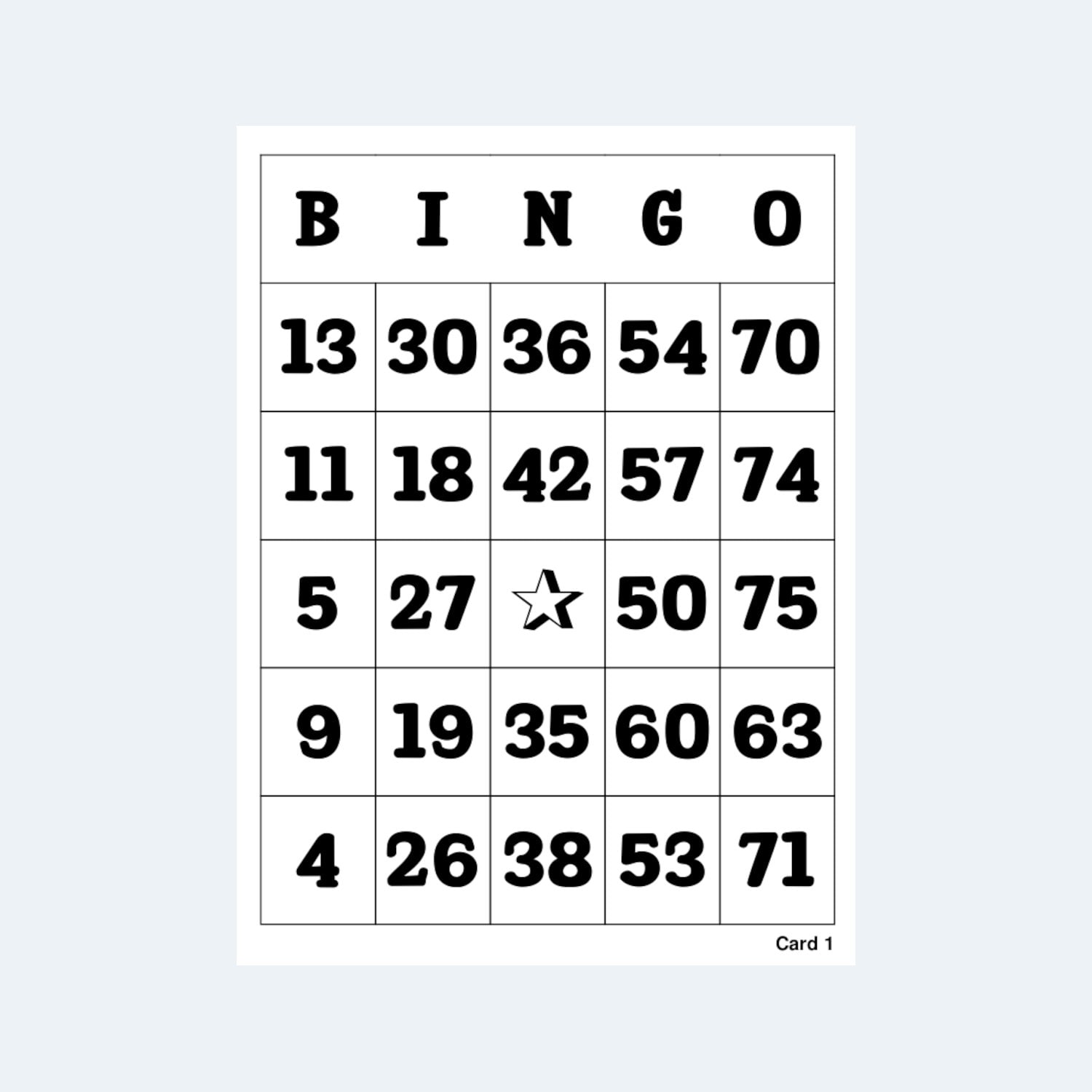 Bingo Cards Printable Bingo Cards 4 per Page 250 Pages / Etsy