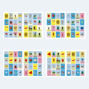 Loteria Cards - Printable Loteria Cards - 2 per Page – 1000 Cards – 500 ...