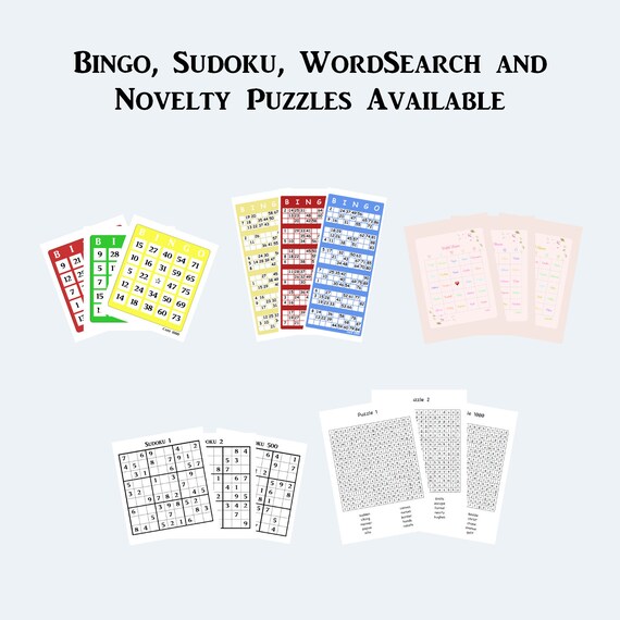 ビンゴ - イギリス式印刷可能ビンゴチケットカード（1～90）、大きな
