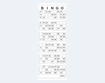 Cartela de Bingo para imprimir - Modelos de Convite