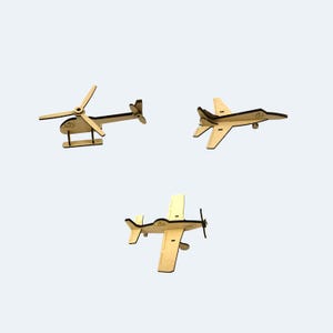 Flugmaschinen – Spielzeug; Flugzeug, Jet, Hubschrauber, Laser-Dateien - Dxf, svg, AI, Pdf, Png - Digital Download