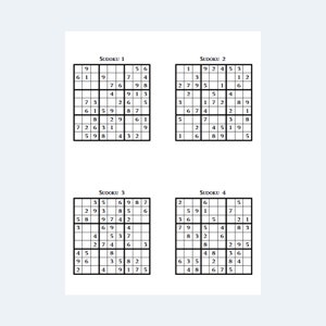 sudoku large print one per page 500 pages 500 puzzles etsy