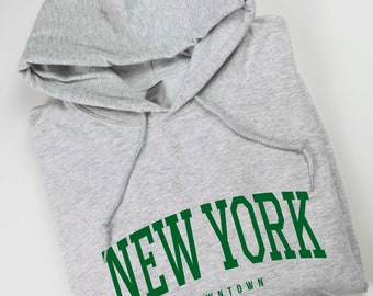 grey new york hoodie