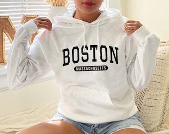 Boston Massachusetts Hoodie, Boston University Hoodie, Boston College Hoodie, State Boston Home Hoodie, Vintage Hoodie, America State Hoodie