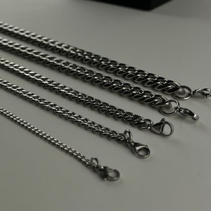 High Polished Cuban Link Necklace for Men clasps