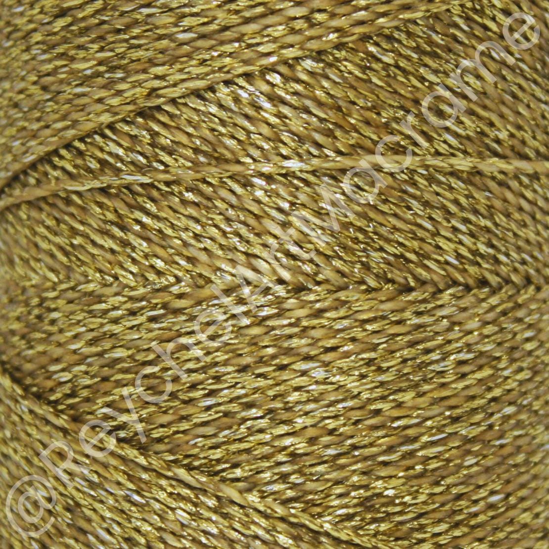 Waxed Wool Thread 168m Linhasita Waxed Thread 1mm Metallic Gold, Macrame Thread, Waxed ...