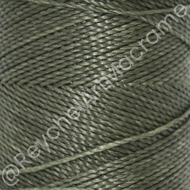 Waxed Wool Thread 168m Linhasita Waxed Thread 1mm Military Green, Macram Thread, Waxed ...