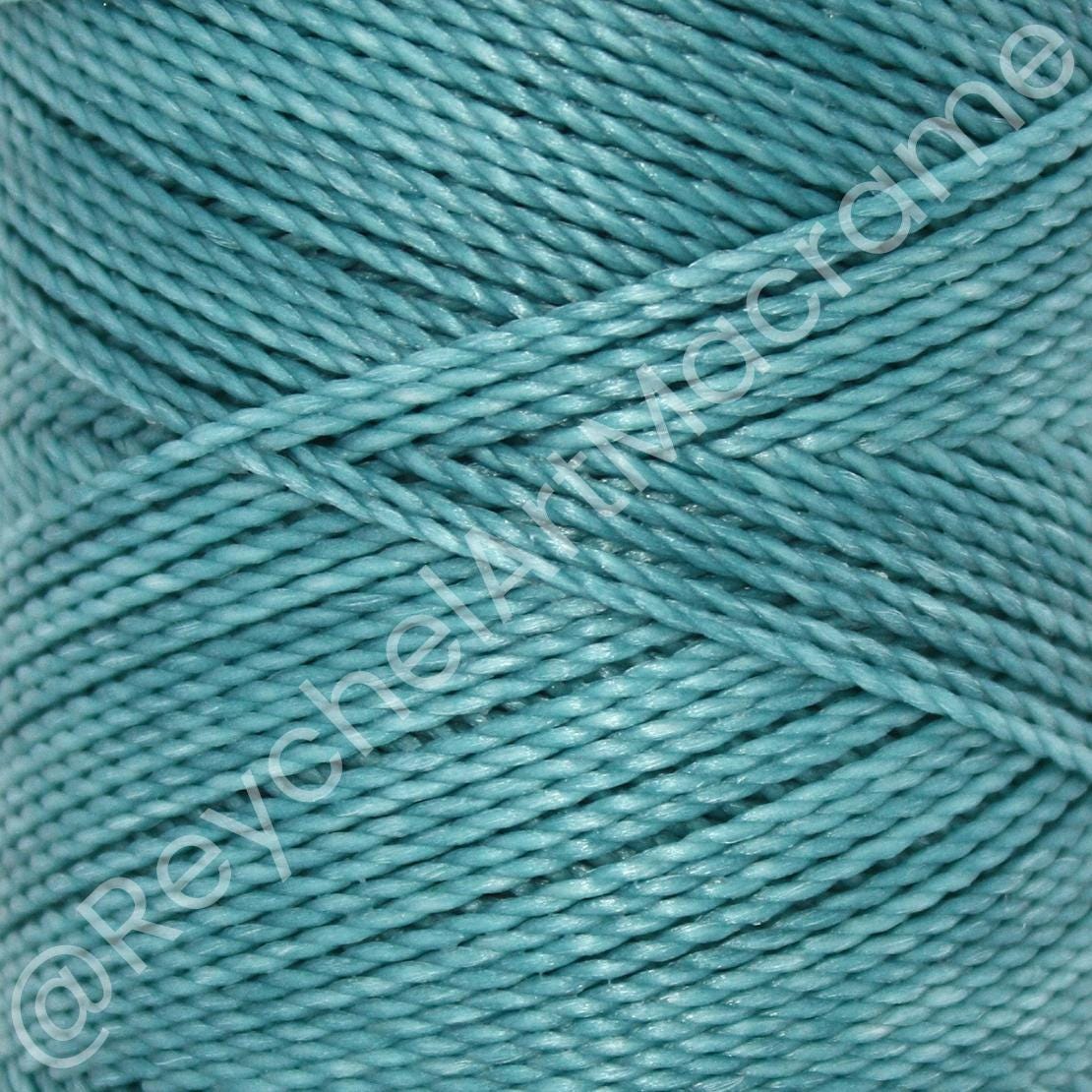 Waxed Wool Thread 168m Linhasita Waxed Thread 1mm Teal, Macram Thread, Waxed Polyester ...