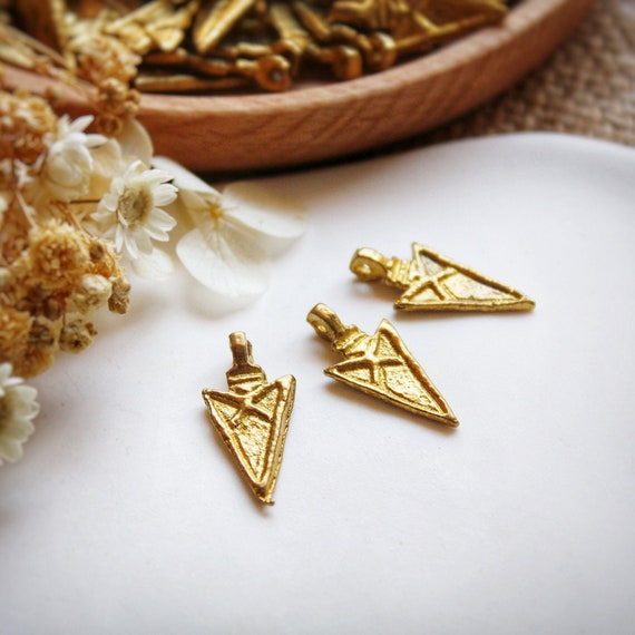 Gioielli Etnici Vintage Ciondolo Punta Di Freccia Indiano - Foto 5