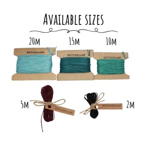 Earth Color Mix: Linhasita Waxed Thread 1mm, 10 Colors 20/10/5 meters, Boho tones, Jewelry Micro Macramé Cord, for Making Macramé Bracelets image 10
