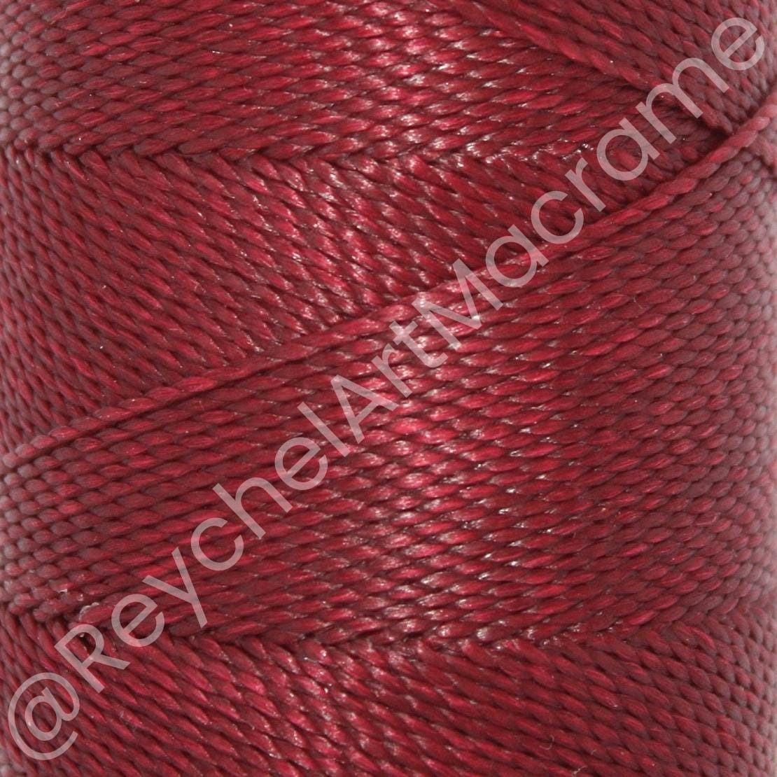 Waxed Wool Thread 168m Linhasita Waxed Thread 1mm Garnet, Macramé Cord, Macramé Thread ...