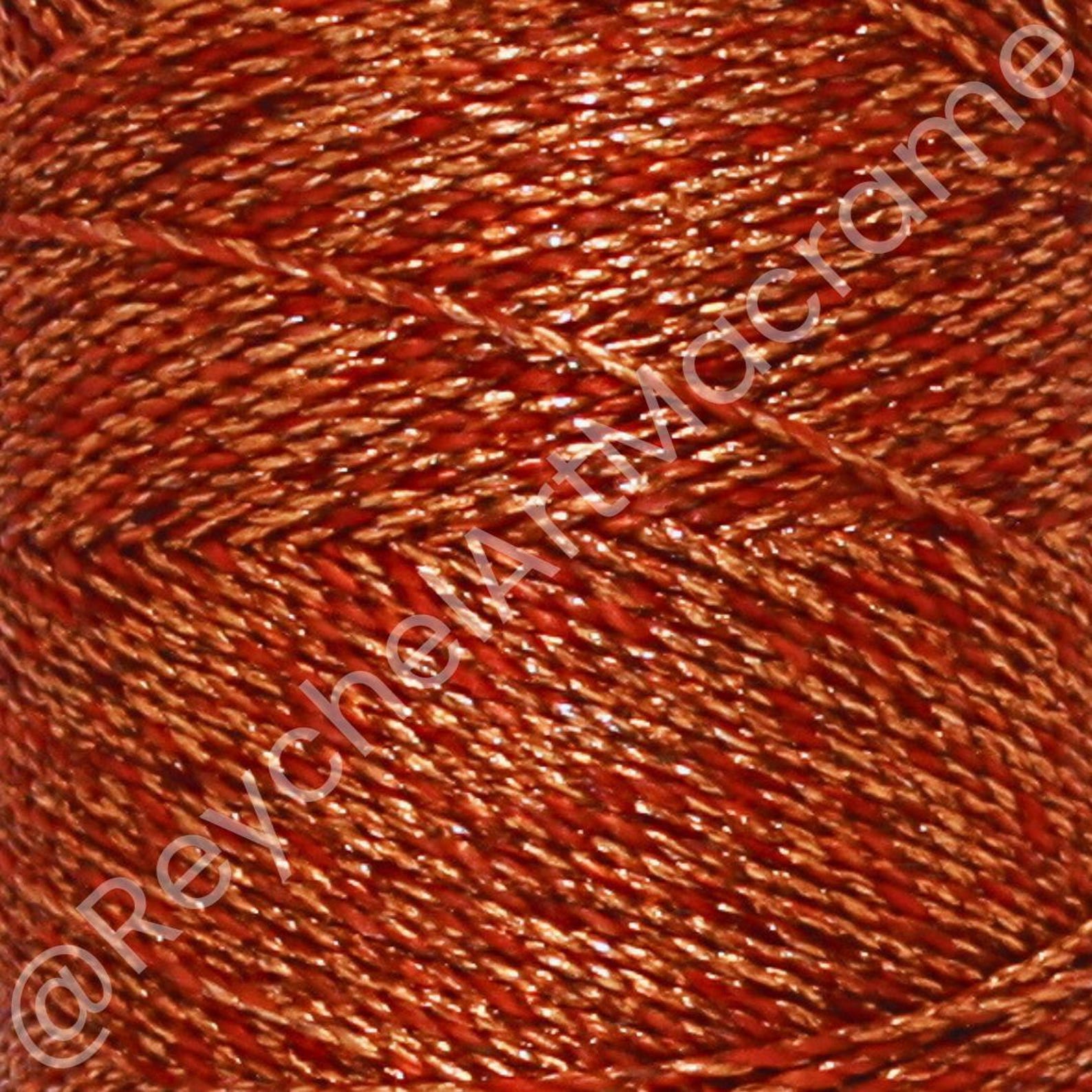 Waxed Wool Thread 168m Linhasita Waxed Thread 1mm Metallic Copper, Macrame Thread, Waxed ...