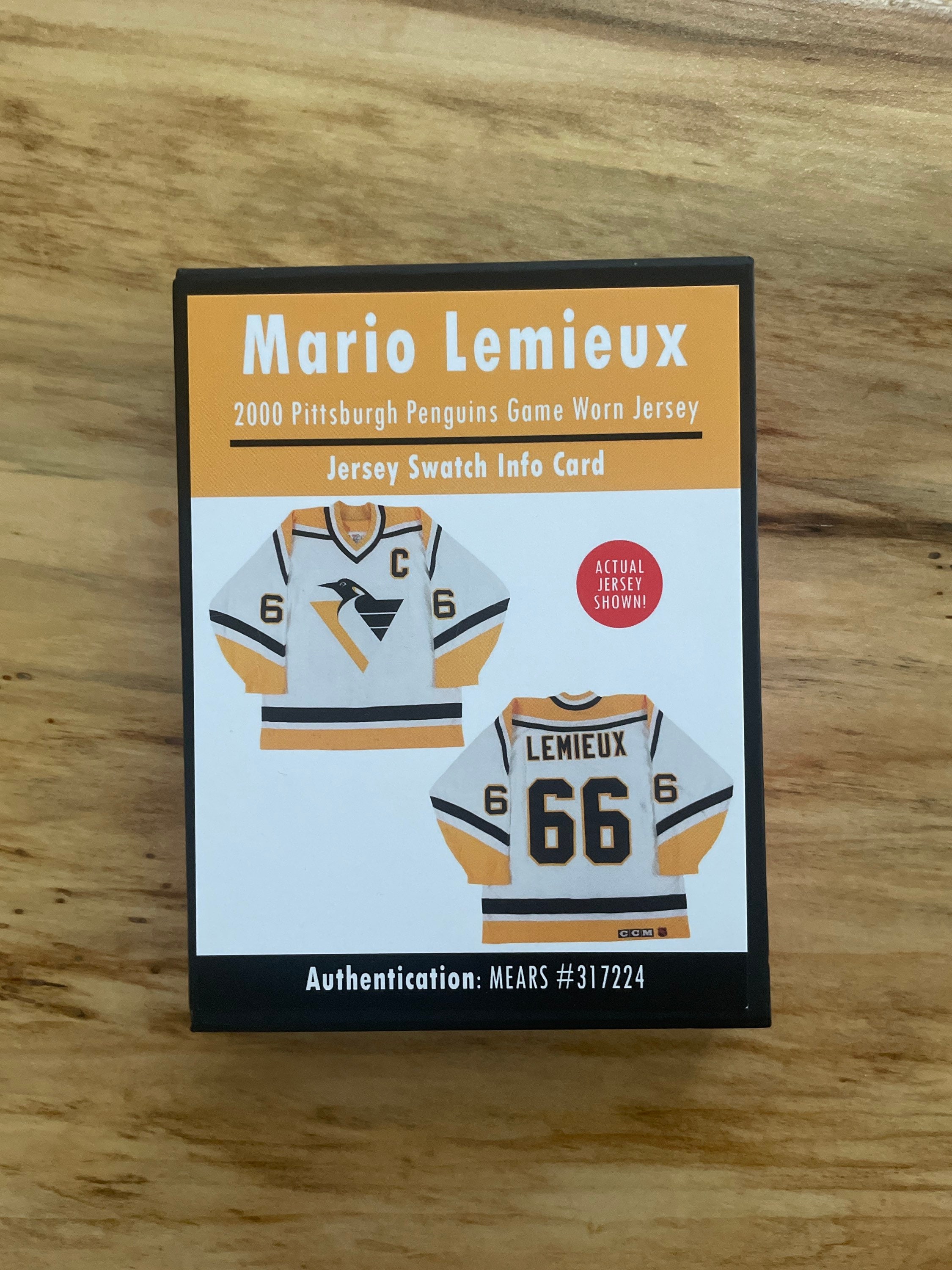 Vintage Mario Lemieux Authentic CCM Maska Penguins Jersey With Tags Size 44