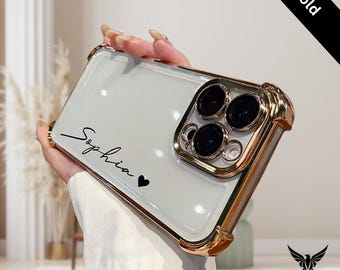 Transparent Name Personalization Initials Case For iPhone 17 Pro Max Air Plus 16 15 14 13 12 11, Unique Lens Protection Clear iPhone Case