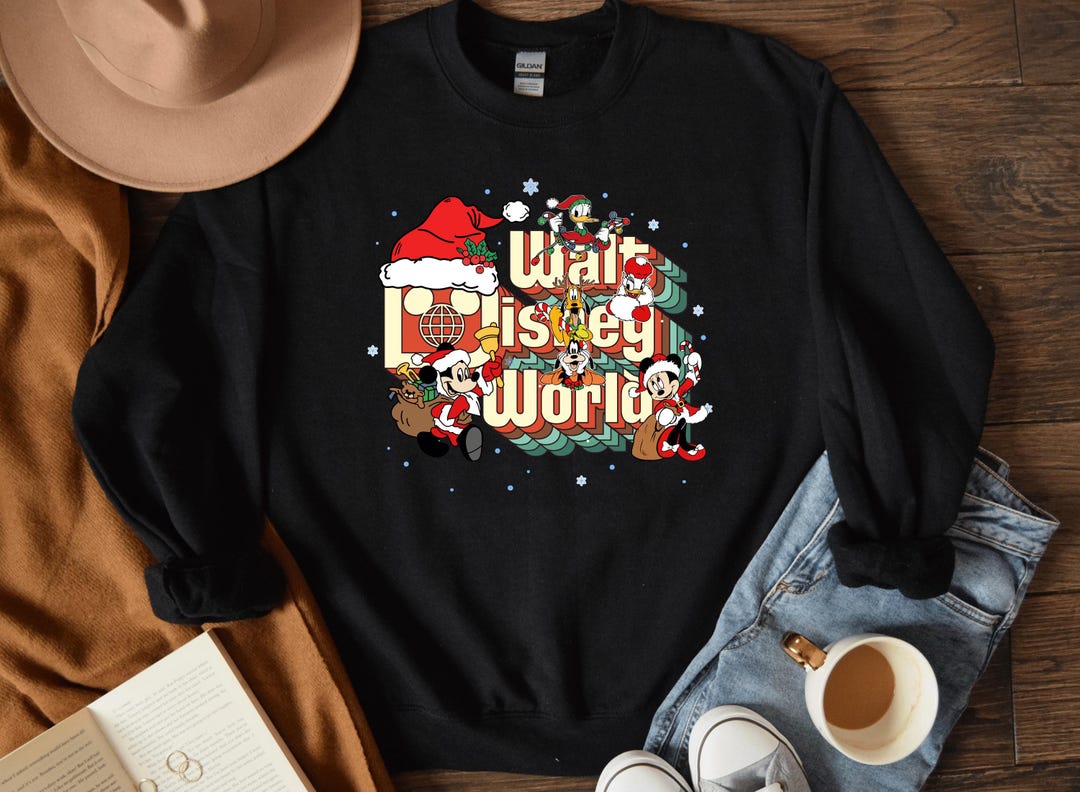 Walt Disney World Sweatshirt, Disney Christmas Hoodie, Disneyland
