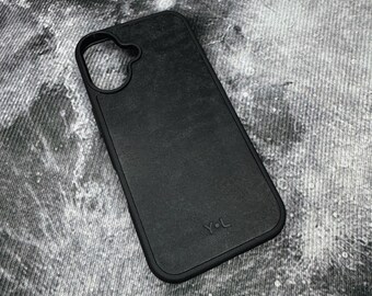 Personalized Italian Leather iPhone 17 Pro Max Case: Camera Protector, Free Engraving