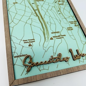 Finger Lakes Collectible Sized Bathymetric Maps | NY Bathymetric FInger Lakes Maps