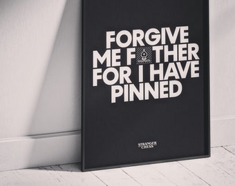 Vergeef me vader, want ik heb gepind – Poster — StrangerChess